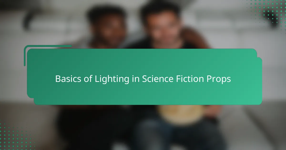 Basics of Lighting in Science Fiction Props