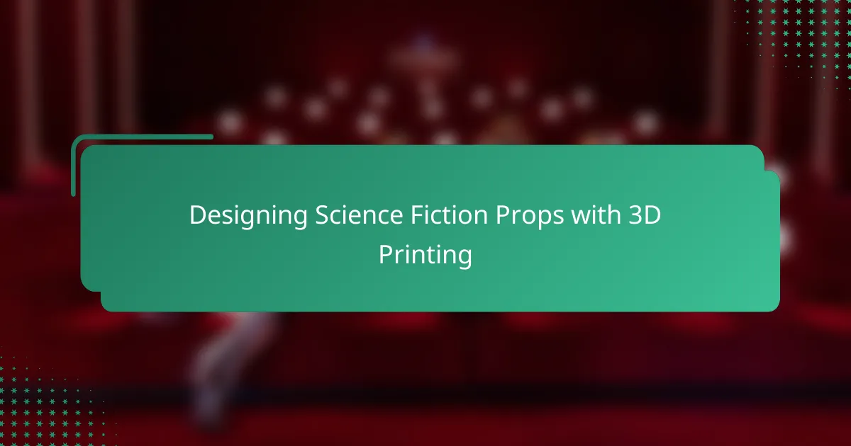 Designing Science Fiction Props with 3D Printing