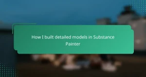 How I built detailed models in Substance Painter