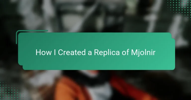 How I Created a Replica of Mjolnir