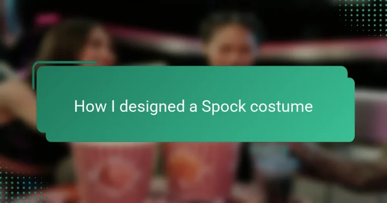 How I designed a Spock costume