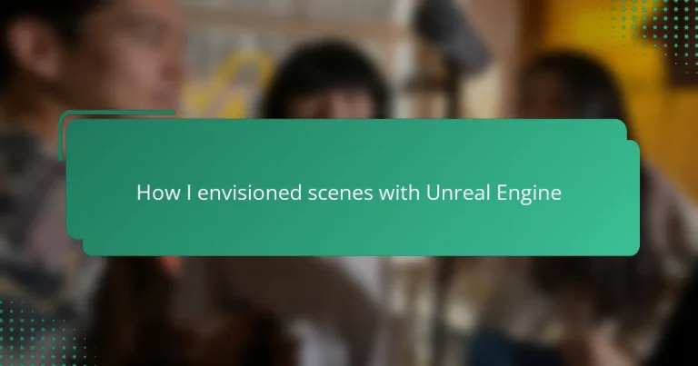 How I envisioned scenes with Unreal Engine