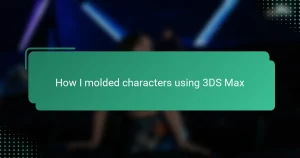 How I molded characters using 3DS Max
