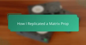 How I Replicated a Matrix Prop