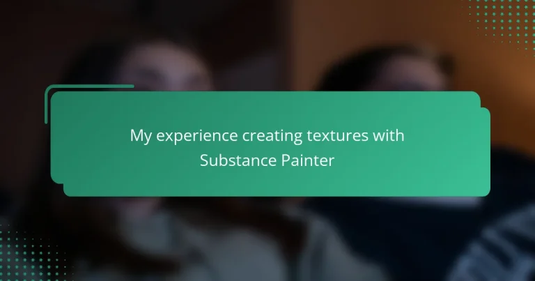 My experience creating textures with Substance Painter