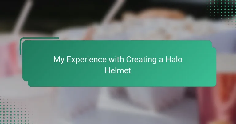 My Experience with Creating a Halo Helmet