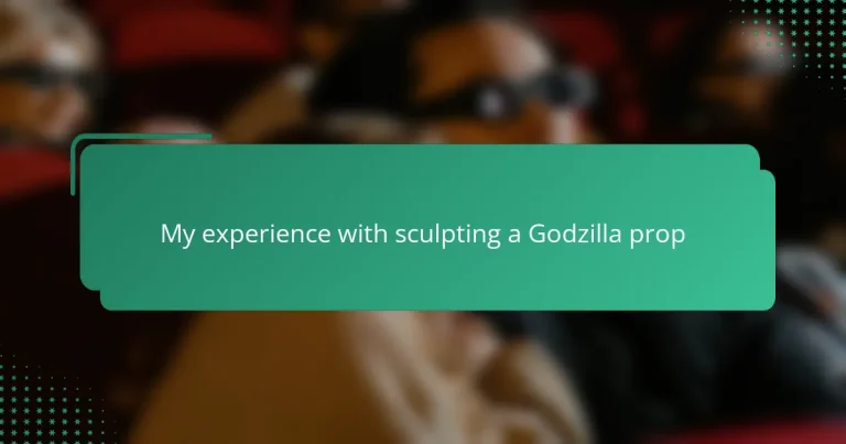 My experience with sculpting a Godzilla prop