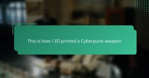 This is how I 3D printed a Cyberpunk weapon