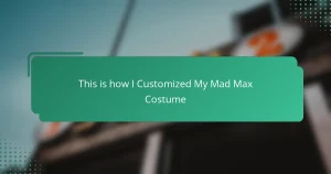 This is how I Customized My Mad Max Costume