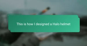 This is how I designed a Halo helmet